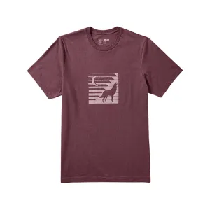 5.11 Men's Howl Short Sleeve Crew Neck T Shirt Burgundy XL