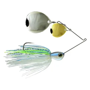 Picasso Titanium HP Double Colorado Spinnerbait 3/4oz Big Sexy Gold/Nickel
