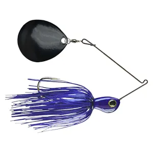 Picasso Titanium HP Single Colorado Spinnerbait 3/4oz Purple Phantom Black