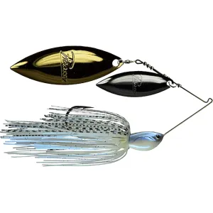 Picasso Inviz-R-Wire Double Willow Spinnerbait 3/8oz Blue Glimmer Shad Nickel/Gold