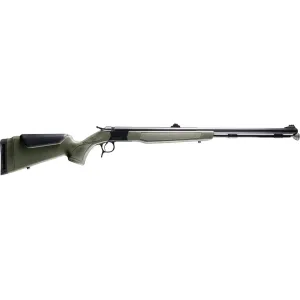 CVA Optima Northwest 50 Caliber Muzzleloading Rifle 26" Nitride Black Barrel OD Green Stock with Williams Fiber Optic Sights