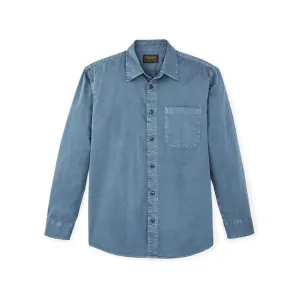 Filson Men's Twill Long Sleeve Shirt Orion Blue 2XL
