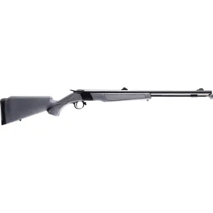 CVA Wolf 50 Caliber Muzzleloading Rifle 24" Blued Barrel Stealh Grey Stock with Williams Fiber Optic Sights