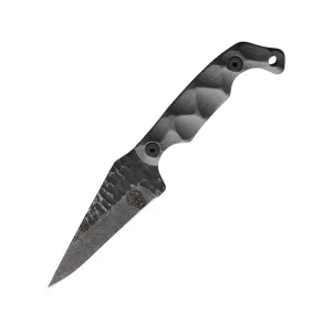 Stroup Knives Bravo 5 Fixed Blade Knife 3.5" Clip Point 1095 Forged Blade G-10 Handle Gray
