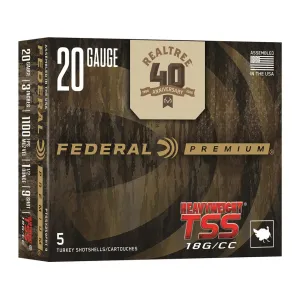 Federal Premium HEAVYWEIGHT TSS Realtree 40th Anniversary Edition 20 Gauge Ammo 3" #9 Tungsten Shot 1-1/2 oz Box of 5