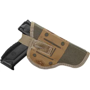 Alaska Guide Creations Bino Harness Holster Ambidextrous Full Size Semi Auto, Short Barrel Revolvers Ranger Green