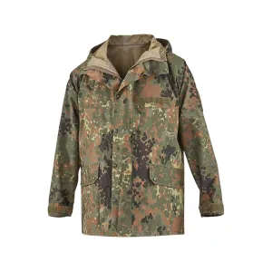 Military Surplus German Wet Weather Jacket Grade 2 Flecktarn Camo Large