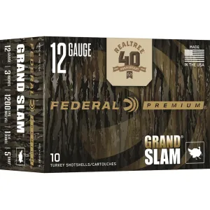 Federal Premium Grand Slam Turkey Realtree 40th Anniversary Edition 12 Gauge Ammo 3" #5 Lead Shot 1-3/4 oz Box of 10