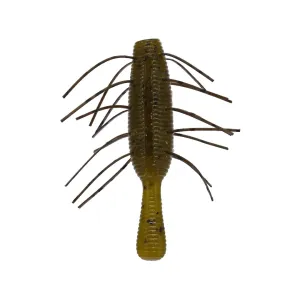Yamamoto Fuzzy Nuki 2.5" Worm Green Pumpkin Black Flake