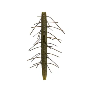 Yamamoto Fuzzy Senko 4" Soft Stickbait Green Pumpkin Black Flake