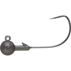 Northland Tungsten Round Ball Wide Gap 1/8oz Jighead 3/0 Matte Smoke