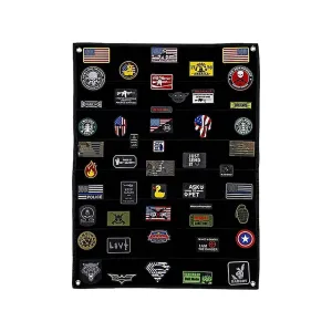 Merica Life Patch Panel Morale Patch Display Holder Medium Black 23.5" x 31.5"