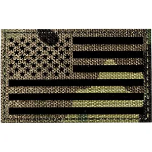 Merica Life IR Reflective Fabric US Flag Forward Morale Patch Multicam