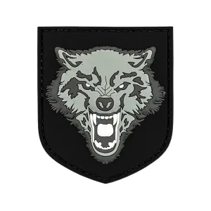 Merica Life 3D Wolf PVC Morale Patch Gray