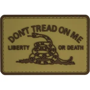 Merica Life Don't Tread on Me PVC Morale Patch Coyote