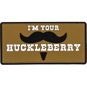 Merica Life I'm Your Huckleberry Mustache PVC Morale Patch