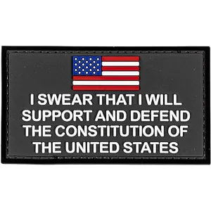 Merica Life Support and Defend the Constitution PVC Morale Patch