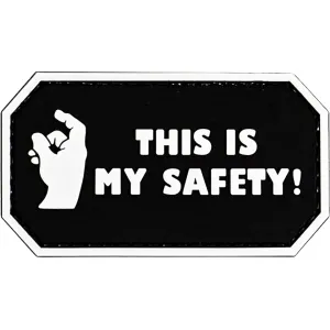 Merica Life This is My Safety PVC Morale Patch Black
