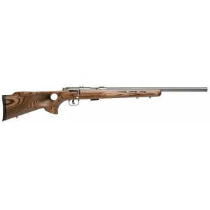 Blemished Savage Arms 93-BTVS Bolt Action Rifle 22 Winchester Magnum Rimfire (WMR) 21" Stainless Barrel Stainless Frame Brown Thumbhole Stock