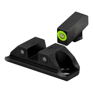 XS Sight Systems R3D 2.0 Sight Set for Glock 19, 45, 47 with A-Cut Green