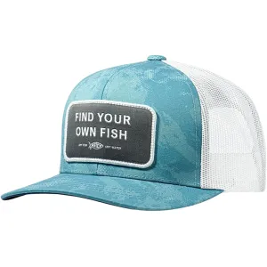 AFTCO Men's Sayings Trucker Hat Dusk Storm Camo One Size Fits Most