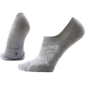 Smartwool Men's Run Zero Cushion No Show Socks Light Gray Large