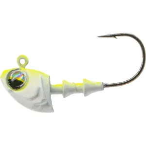 6th Sense Crappie 1/16oz Minnow Jighead #4 Chartreuse Minnow