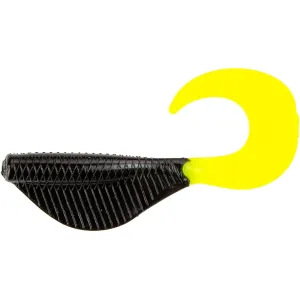 6th Sense Curly Clobber 2" Grub Black-Treuse
