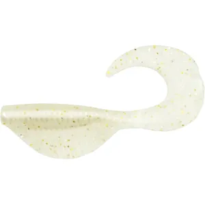 6th Sense Curly Clobber 2" Grub Platinum White