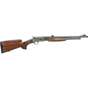 Pedersoli Jackal Pump Rifle 44 Remington Magnum 19" Blued Threaded Barrel Cerakote Frame Walnut Field Stock