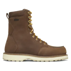 Danner Men's Cedar River Moc Toe 8" Work Boots Leather Brown 10 EE