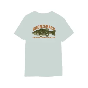 AFTCO Men's Bronzeback Short Sleeve Crew Neck T Shirt Seafoam Heather Medium
