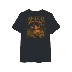 AFTCO Men's Backwoods Short Sleeve Crew Neck T Shirt Charcoal Heather XL