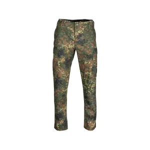 Mil-Tec Men's BDU Rip-Stop Field Pants Flecktarn Camo Small