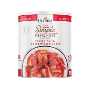 ReadyWise Simple Kitchen Strawberries Freeze Dried Food #10 Can