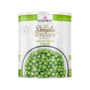 ReadyWise Simple Kitchen Peas Freeze Dried Food #10 Can