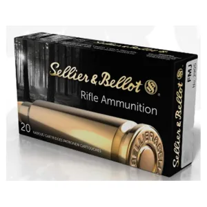 Sellier & Bellot 7.62x51mm NATO Ammo 147 Grain Full Metal Jacket Case of 600 (30 Boxes of 20)