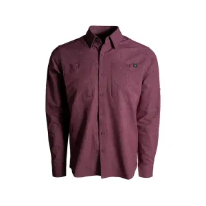 Kings Camo Men's XKG Sonora Air Long Sleeve Shirt Heather Maroon XL