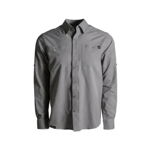 Kings Camo Men's XKG Sonora Air Long Sleeve Shirt Heather Gray Large