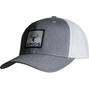 Kings Camo Men's Dart Patch Hat Heather Gray/White One Size Fits Most