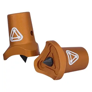 ADG Bipod Feet Harris Bipods Single Spike Orange