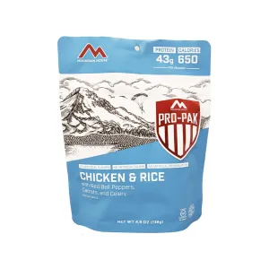 Mountain House Pro Pak Chicken & Rice Gluten Free Freeze Dried Food 6PK