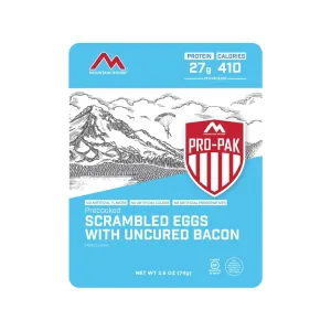 Mountain House Pro Pak Scrambled Eggs wtih Bacon Gluten Free Freeze Dried Food 6PK