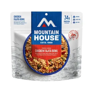 Mountain House Chicken Fajita Bowl Gluten Free Freeze Dried Food 6PK