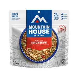 Mountain House Chicken Teriyaki with Rice Gluten Free Freeze Dried Food 6PK