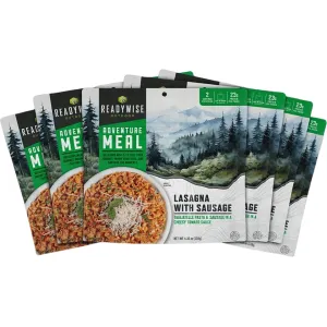 ReadyWise Lasagna with Sausage Freeze Dried Food 6 PK