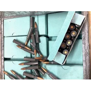 Military Surplus 7.62x54mm Rimmed Russian Ammo 148 Grain Full Metal Jacket Box of 20
