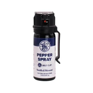 Smith & Wesson Belt Clip Pepper Spray 1.59 oz Black