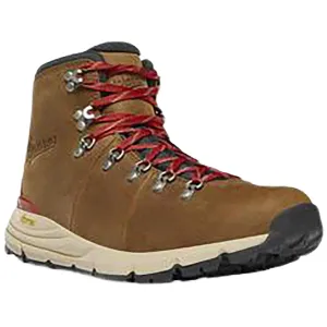 Danner Men's Mountain 600 Leaf 4.5" Waterproof Hiking Shoes Leather Grizzly Brown/Rhodo Red 11.5 D
