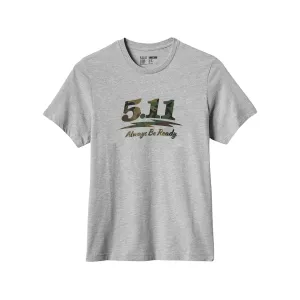 5.11 Men's Woodland Moto Short Sleeve T Shirt Heather Gray XL